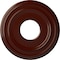 Ekena Millwork Classic Ceiling Medallion (Fits Canopies up to 7 1/4"), 12 3/8"OD x 4"ID x 1 1/8"P, Brushed Mahogany CM12CLBMF - alternate 1